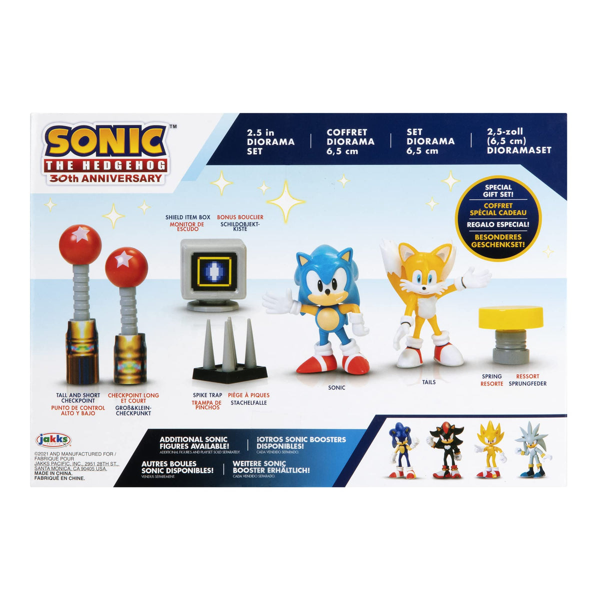 JAKKS Pacific Sonic The Hedgehog 2.5-Inch Action Figure Diorama Set