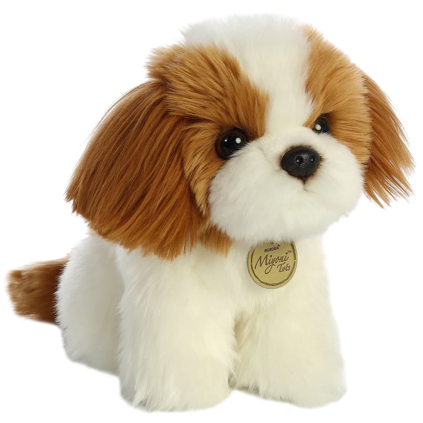 Aurora® Adorable Miyoni® Tots Shih Tzu Pup Stuffed Animal - Lifelike Details Make a Cherished Companion - Perfect for Decorating Bedrooms or