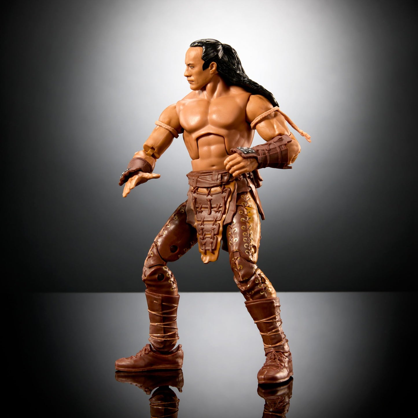 Mattel WWE Elite Action Figure & Accessories, 6-inch Collectible The Rock as the Scorpion King with 25 Articulation Points & Swappable Hands