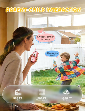 Video Walkie Talkies for Kids, Handheld 2 Pack Rechargeable Video Intercom Kids Walkies Talkies, Indoor Outdoor Toys for Family Games, Outside