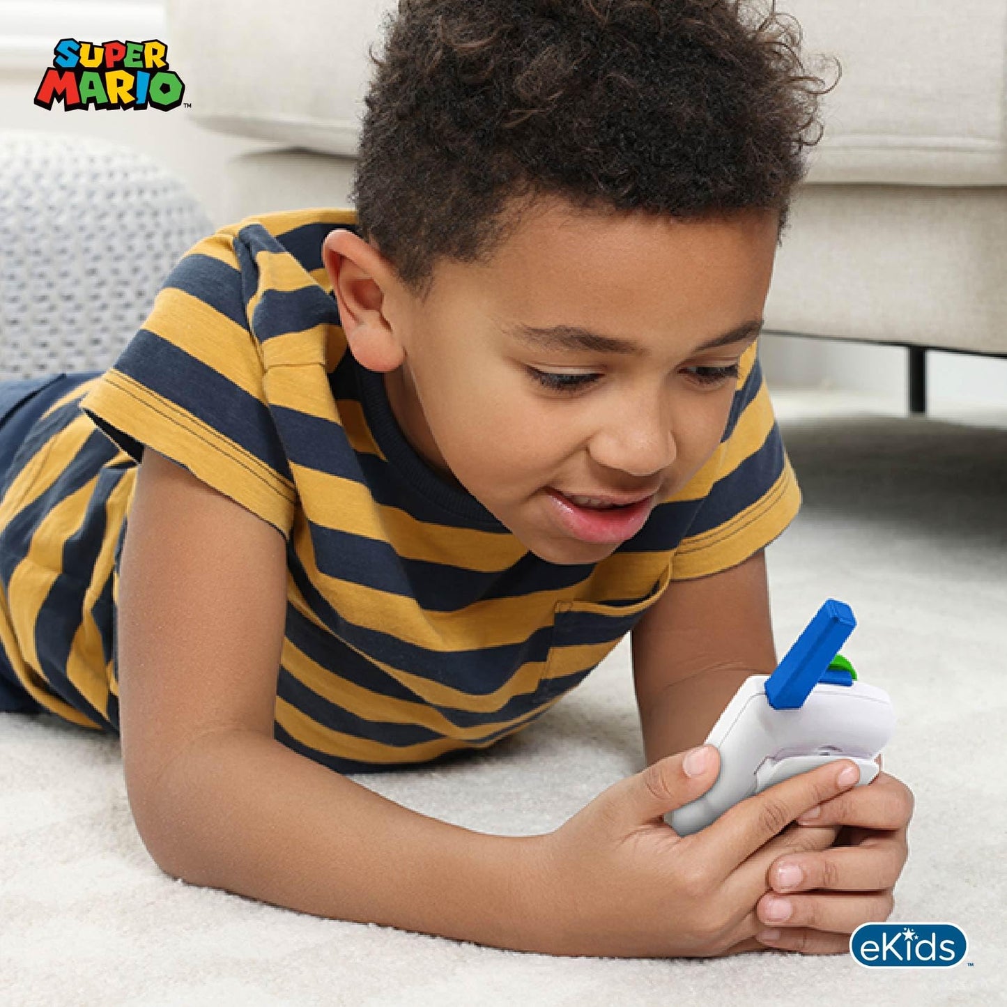 Super Mario Walkie Talkies for Kids, Static Free Indoor and Outdoor Toys