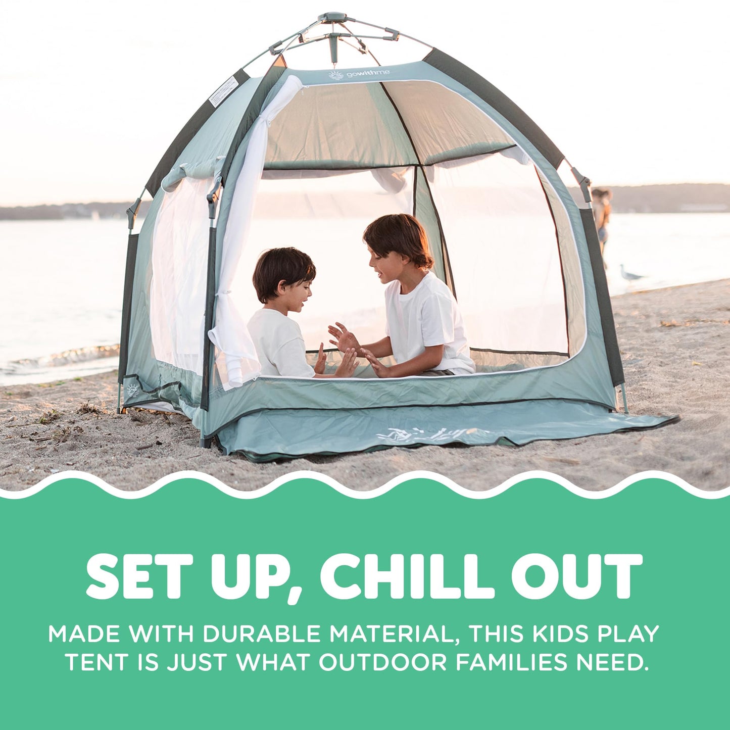 Baby Delight Go with Me Villa Portable Tent and Playard | Kids Tent and Playhouse | Indoor and Outdoor | Green Garden