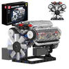 Mould King Visible V8 Engine Building Blocks V8 Motor Model Building Toys, V8 Combustion Engine Building Sets, Creative STEM Toys Building Kit