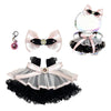 Dress Set Clothes for 17cm Doll(No Dolls) Fashionable and Cute high-end Dresses?The Set has 3 Accessories, Including a Dress, a Bow on The Head,