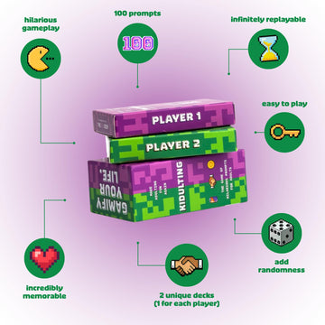 The Skin Deep Kidulting Fun Couples Card Game - Prompts to Create Funny Moments Between Couples & Friends - Inject Fun & Spontaneity Into Daily