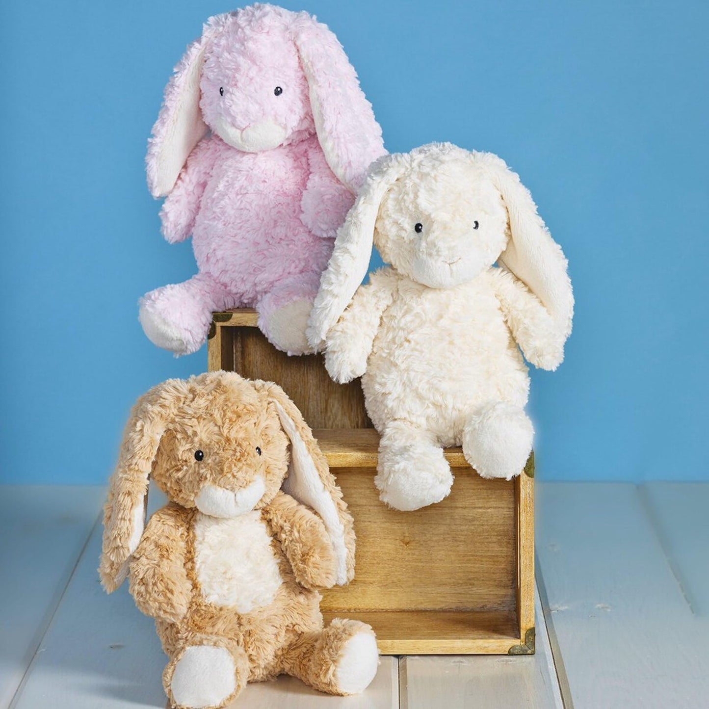 Mary Meyer Stuffed Animal Again Friends Soft Toy Made from Recycled Materials, 11-Inches, Cameo Bunny