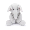 WEIGEDU Elephant Teddy Bear Stuffed Animals Plush Elephant Toys with Pink Ears Nose for Girls Boys Kids Babies Shower Bedtime Gifts, 15.7"