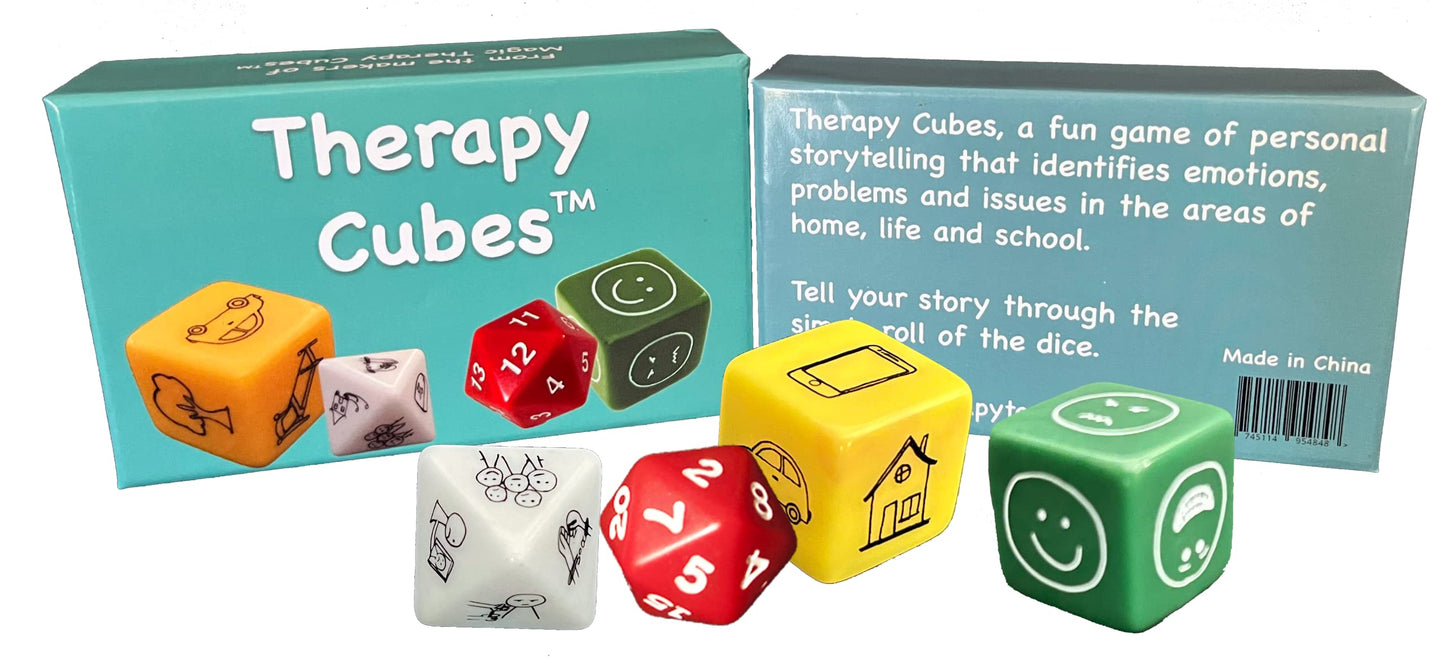 Tomorrow River Games Therapy Cubes Identifies Emotions and Issues Such as Bullying, Peer Pressure, Self-Esteem, Family Dynamics, Social Media