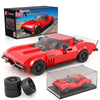 Mould King Super Sports Car Building Set with Display Case, 332 Piece Model