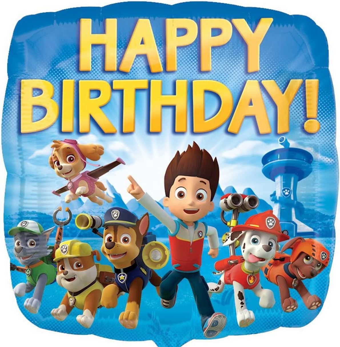 Anagram Paw Pups on Patrol 4pc Birthday Foil Balloons Bouquet Decorations