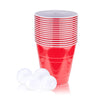 True Giant Beer Pong Set Includes 20 Cups (110 oz Each) and 4 Sphere Balls, Indoor & Outdoor Party Essentials, Beach and Yard Games for Adults