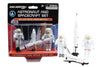 Space Adventure 4-Piece Astronaut and Spacecraft Die-cast Metal Space Shuttle Fun Toys and Collectibles Perfect for Ages 3+