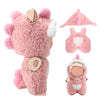 EYEOO 17 cm Doll Clothes Cute Outfits Pink Jumpsuit Animal Clothing Set No Doll