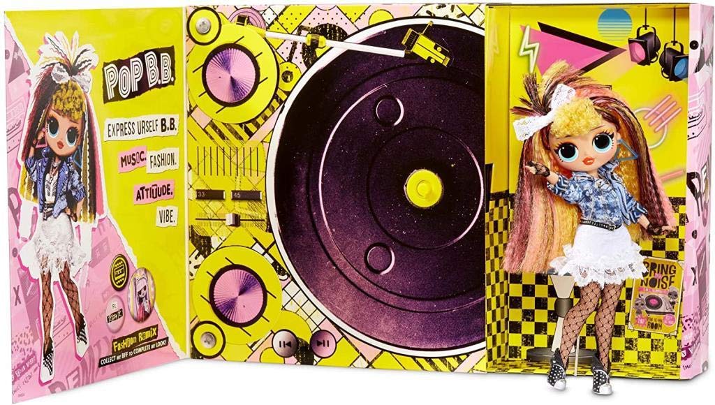 L.O.L. Surprise! Remix Pop B.B. Fashion Doll with Music, Extra Outfit, and 25 Accessories - Ages 4+
