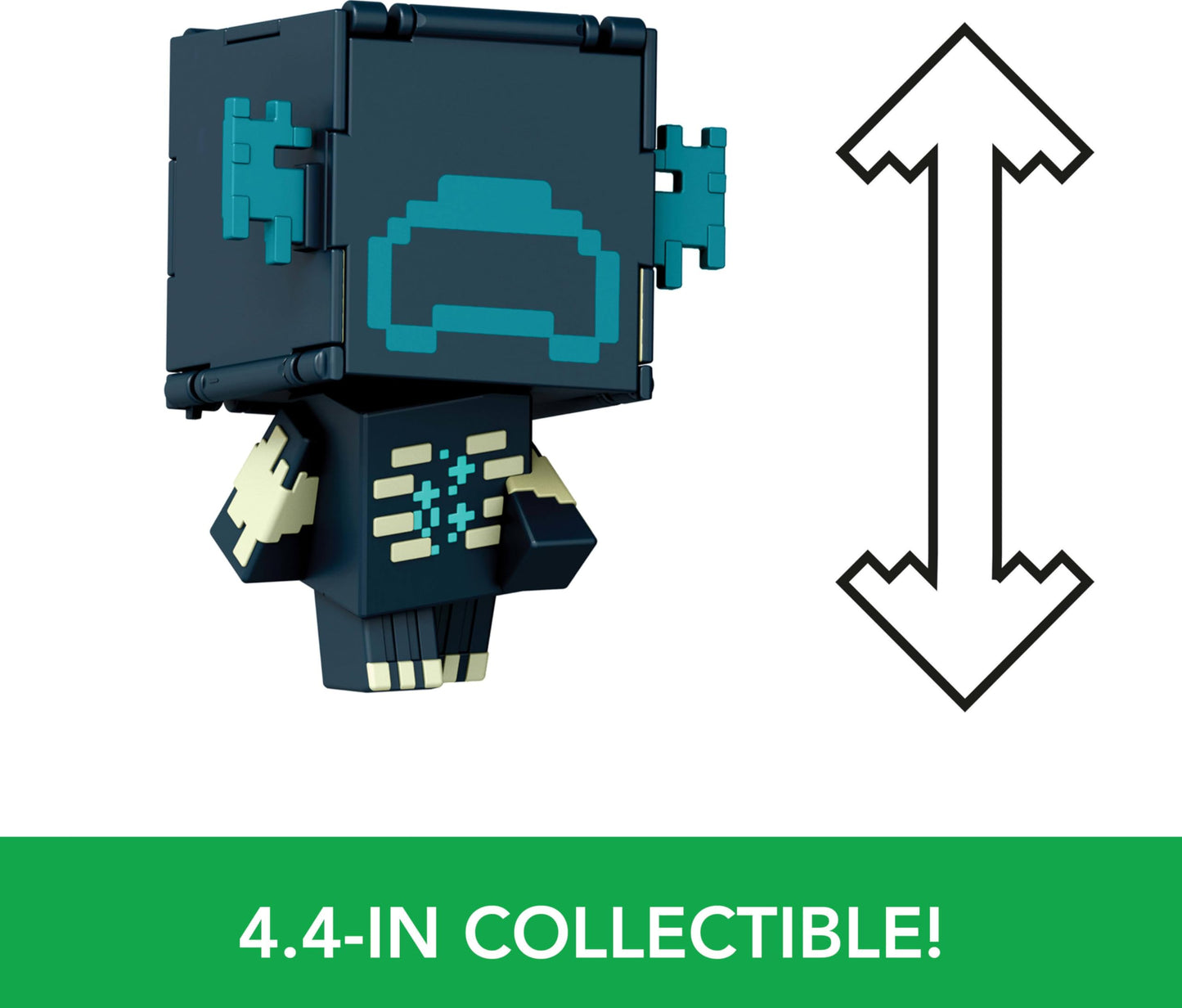 Mattel Minecraft Flippin’ Figs Figures with 2-in-1 Fidget Play, 3.75-in Scale, Large Heads & Pixelated Design (Characters May Vary)