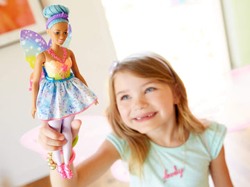 Barbie Dreamtopia Rainbow Cove Fairy Doll, Blue