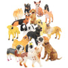 Liberty Imports 18PCS Large Dog Figurines Playset, 4" Realistic Puppy Toy Animals, Big Plastic Dog Breed Figures, Party Favors, Cake Toppers, Kids