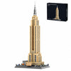 LQPFBSM Empire State Architecture Building Blocks Sets New York City Skyline Architecture Model Kits New York Landmark Skycraper Toys Gift for Adults