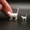 Micro Miniature Standing Kitty, Miniature Blank Cats Unpainted Pet Kittens, Dollhouse Tiny Cat, for Dollhouse, Model Domestic, Fairy Garden, Terrarium