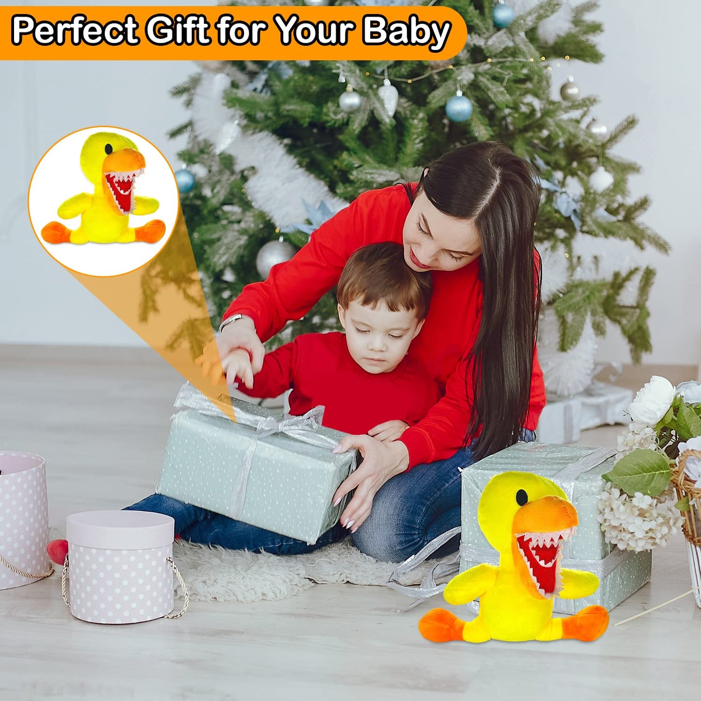 TwCare Yellow Plush Toy for Kids Adults, Playing with Family, Soft Stuffed Animal Plushie Toys, Plushies Birthday Thanksgiving Christmas Festival