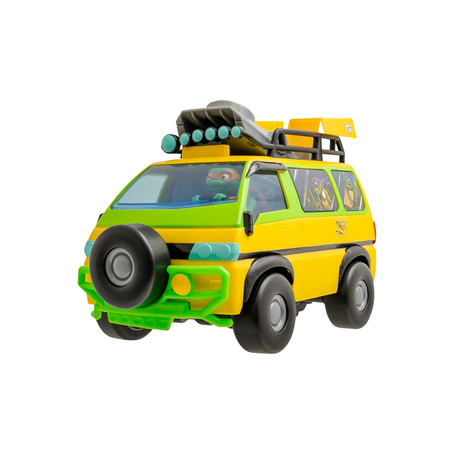 Teenage Mutant Ninja Turtles Toy, Pizza Blaster RC Vehicle with 6 Foam Pizza Launchers, TMNT Remote Control Toy for Kids, Mutant Mayhem, Ages 5+