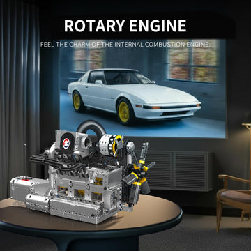 Mould King Rotary Engine Model Kit That Runs, 2177 Pieces Building Blocks Sets for Adults with Motor and Battery Box, Mechanical Science Education