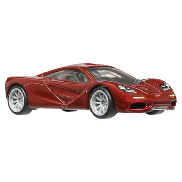 Hot Wheels Premium Car Culture Circuit Legends Toy Vehicle, 1:64 Scale Die-Cast McLaren F1 for Collectors, Real Riders Tires, Metal/Metal
