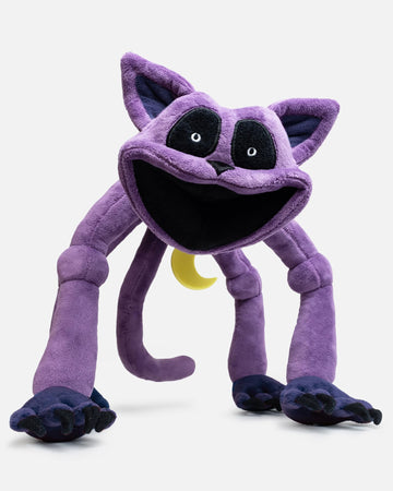 Poppy Playtime Monster CatNap Plush Toy with Posable Arms, Legs & Tail - Official, Purple