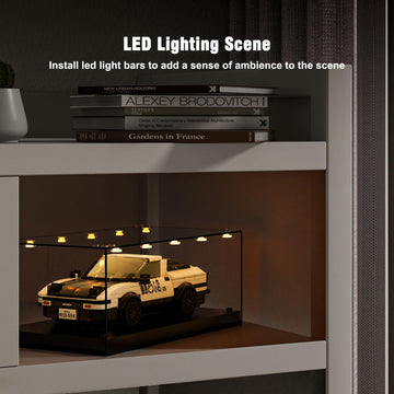 1/28 Scale Model Car Display Case with Light, 7.6 x 3.7 x 3.3 in