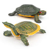 GUFOPONAS Large Turtle Toys for Kids 2PCS Realistic Plastic Red-Eared Slider Tortoises Figurine Brazilian Tortoise Figurines Plastic Turtles Toys