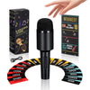 2026 Grab Microphone Game with Real Microphone, 2-10 Players -Singing Party Game for Adults, Family, Teens, 250 Lyric Challenge(135 Cards), Fun Music