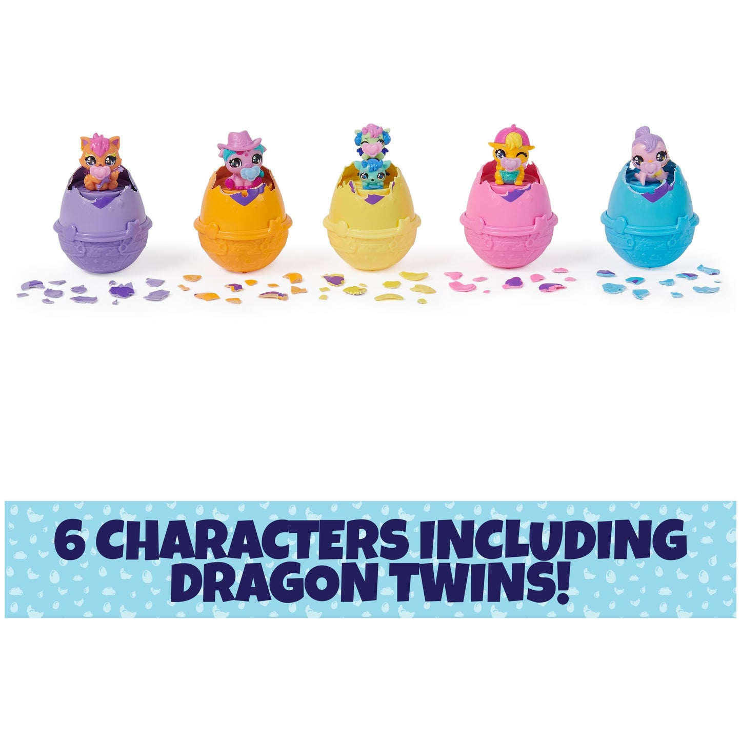 Hatchimals Alive, Pink & Yellow Egg Carton Toy with 6 Mini Figures in Self-Hatching Eggs, 11 Accessories, Kids Toys for Girls and Boys Ages 3 and up