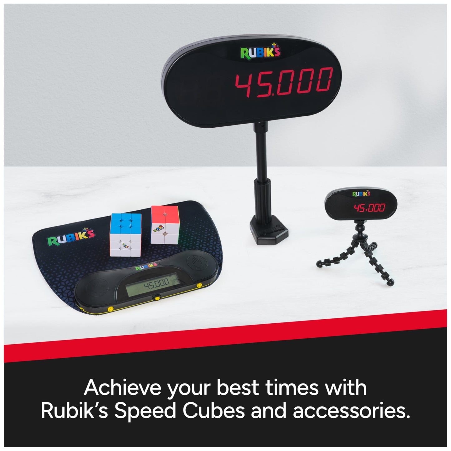 Rubik's Speed Timer & Mat Set for Speedcubing. Practice for Competitions