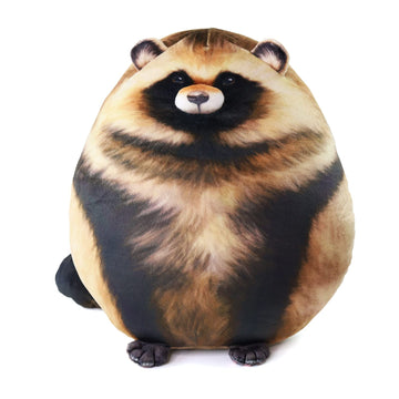 Raccoon Plush, 12" Raccoon Stuffed Animal, Cute Plushies for Girls, Soft Plush Pillow, Kitten Plush Throw Pillow Doll Big Plush Toy Decoration Doll