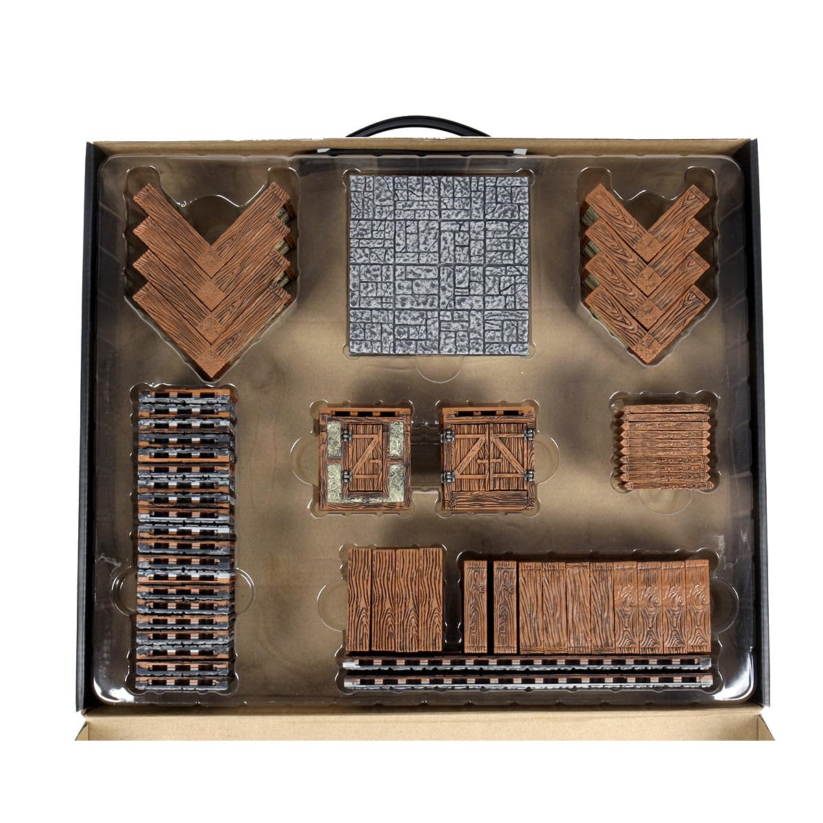 WizKids Warlock Tiles: Base Set - Town & Village II Full Height Plaster Walls