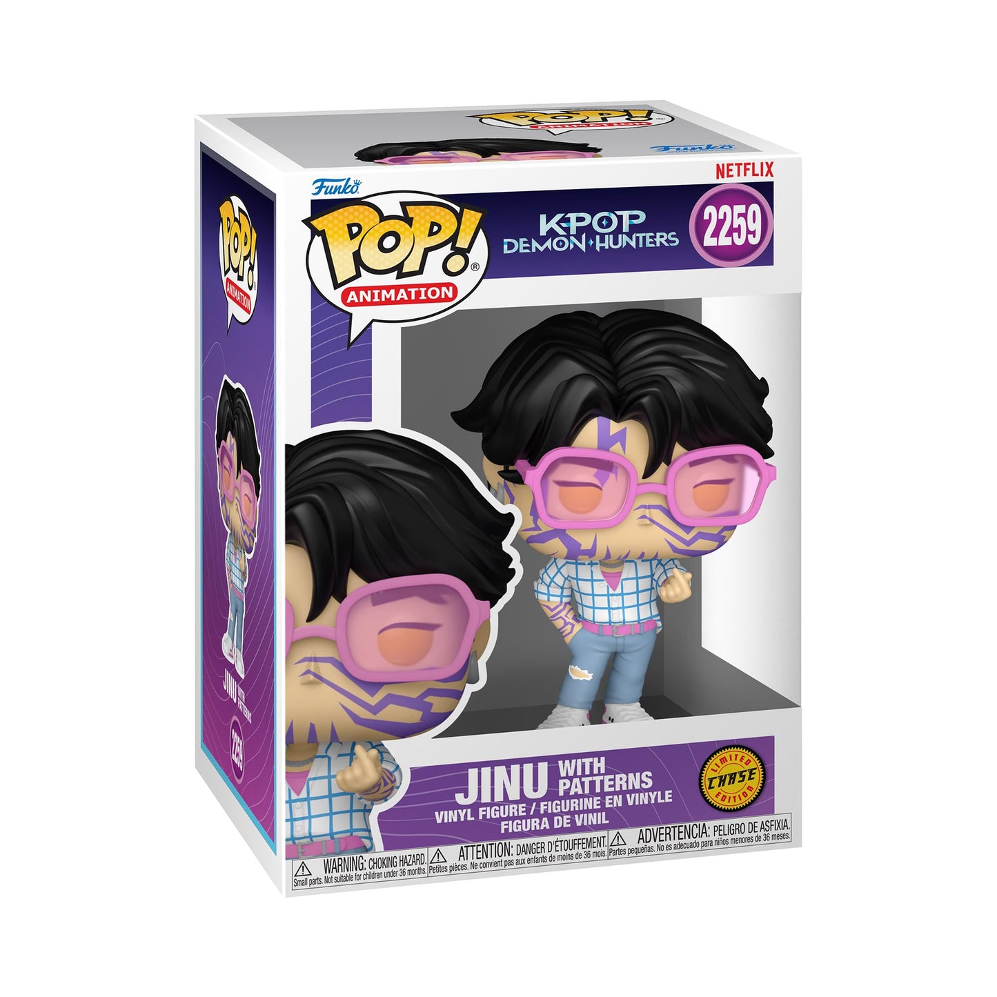 Funko Pop! Animation: Kpop Demon Hunters - Jinu - 1/6 Odds for Rare Chase Variant - Collectable Vinyl Figure - Gift Idea - Official Merchandise - Toys