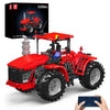 Mould King 17082 Tractor Building Blocks Set, RC High-Tech Tractor Toy, Realistic Engineering Toy with Motorized Functions, Creative Gift Collectors