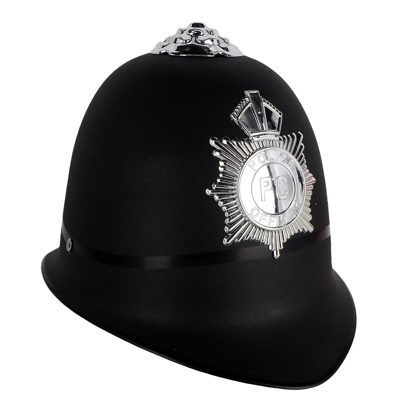3 Pack Helmet Hat for Halloween Party Costumes (British Bobby Policeman Cop Officer)