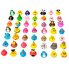 Kicko 2 inches Assorted Rubber Ducks in Bulk - 25 Pack - Ducking Jeeps for Kids