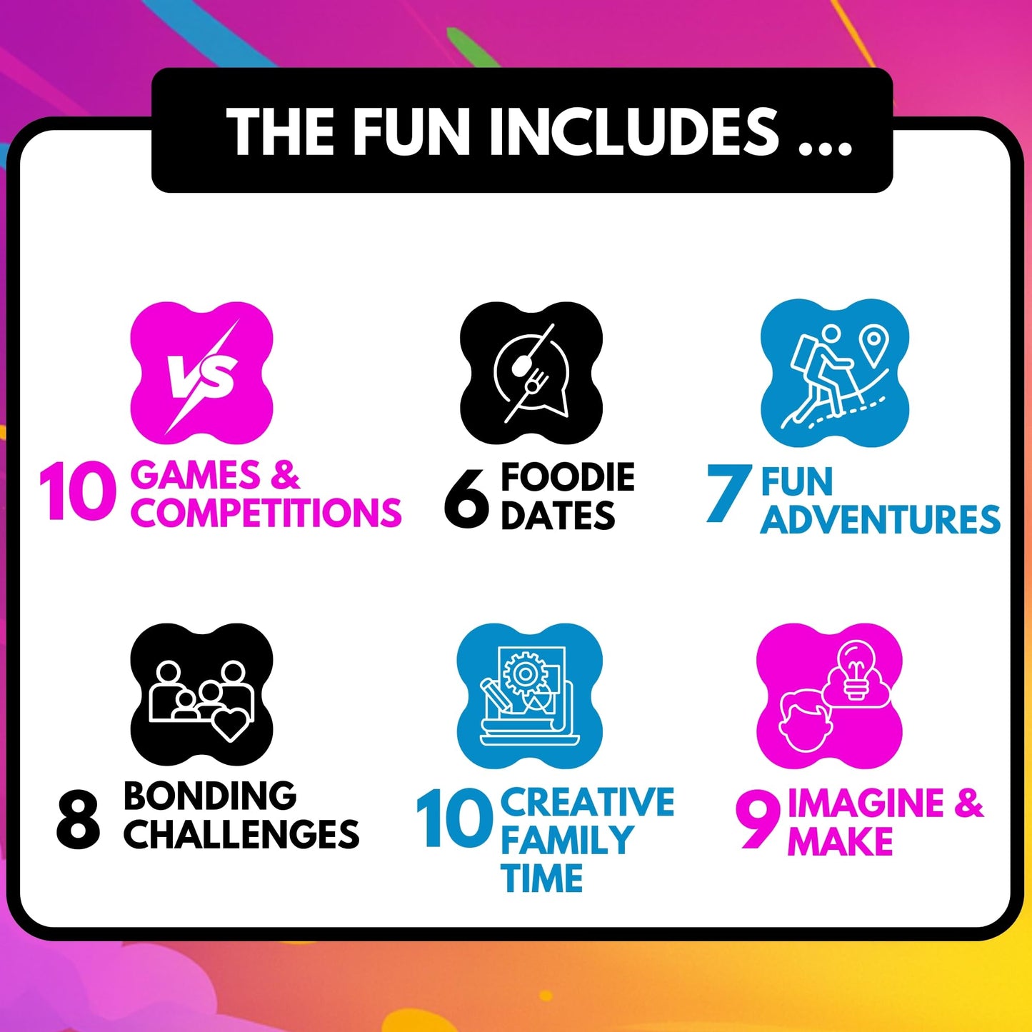 50 Family Activities - Adventure Scratch Off Cards for Family Nights - Fun Conversation Cards - Gift for Families - Game Night Gift Basket Idea
