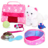 Sophia's 18" Doll 10 pc. White Plush Kitten, Carrier, and Accessories