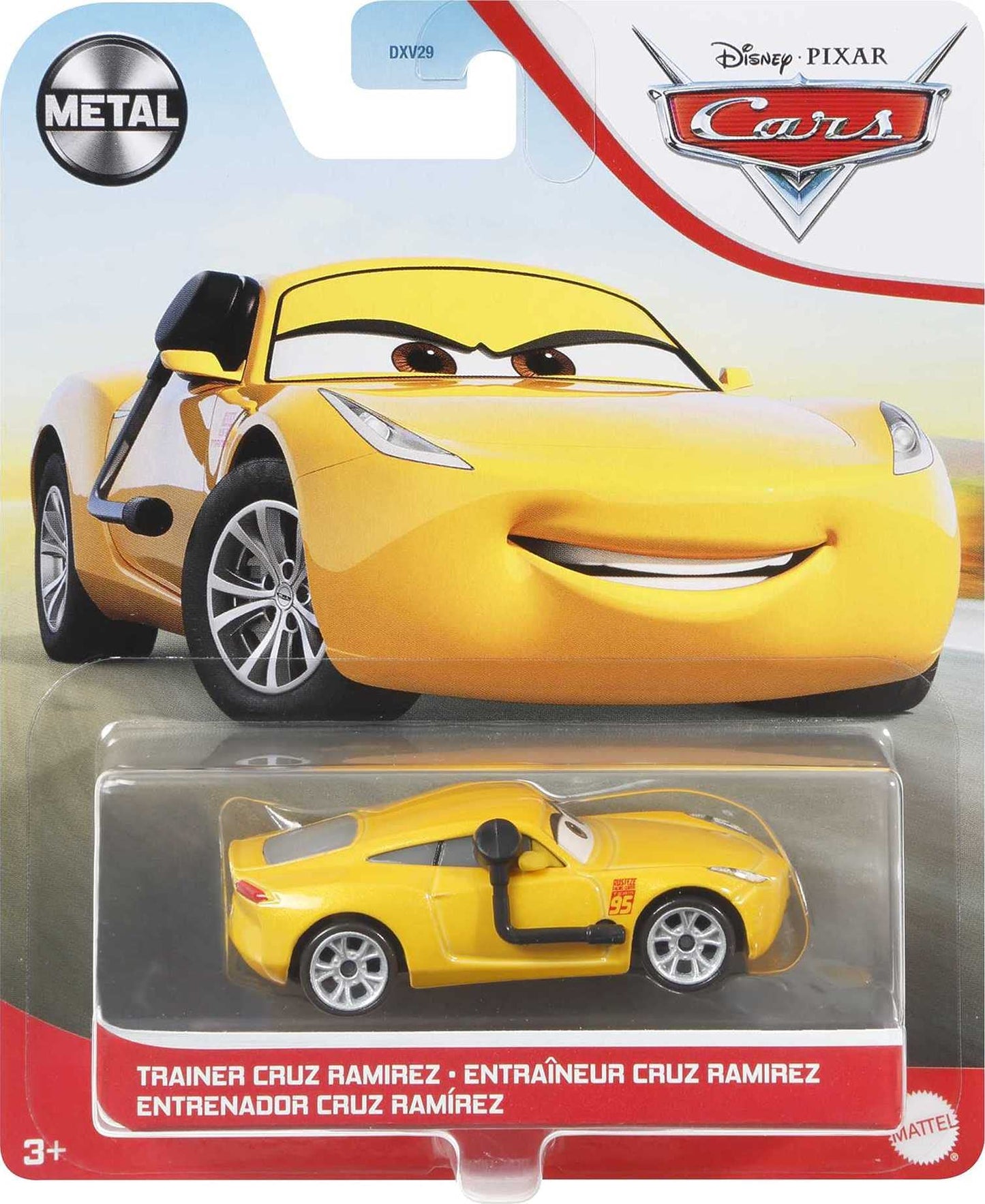 Disney Cars Toys and Pixar Cars Trainer Cruz Ramirez, Miniature, Collectible Racecar Automobile Toys Based on Cars Movies, for Kids Age 3 and Older