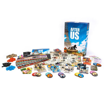 Pandasaurus Games After Us Board Game by Pandasaurus Games - Evolutionary Strategy Game in a Post-Human World, Ages 13+, 1-6 Players, 40-60 Minute