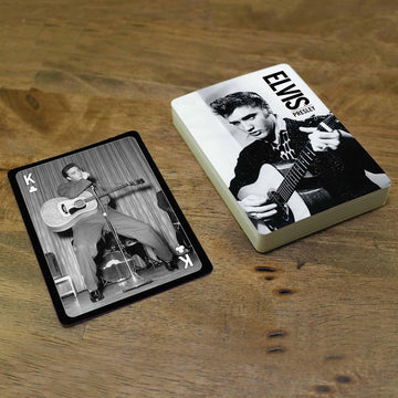 AQUARIUS Elvis Presley Playing Cards Standard Size - Themed Novelty Deck with 52 Unique Photo Designs - Collectible Merchandise Gift for Teens