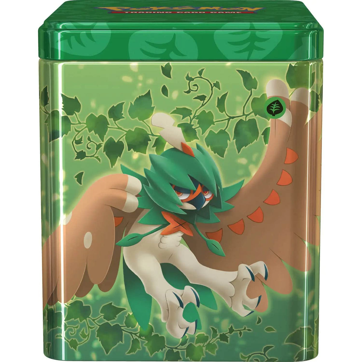 Pokemon TCG: Grass Stacking Tin (3 Booster Packs & Coin)
