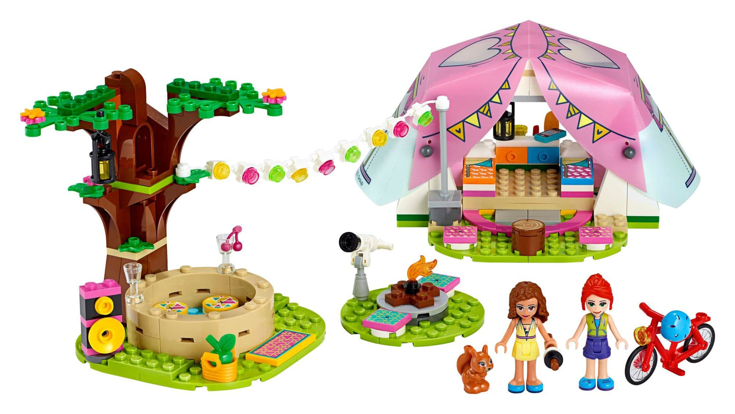 LEGO Friends Nature Glamping 41392 Building Kit; Includes Friends Mia, a Mini-Doll Tent and a Toy Bicycle (241 Pieces)