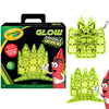 CreateOn Crayola Glow Doodle Magentic Tiles - Magnetic Building Toys for Kids, STEM Toys for Boys and Girls Ages 3+, 30-Piece Set