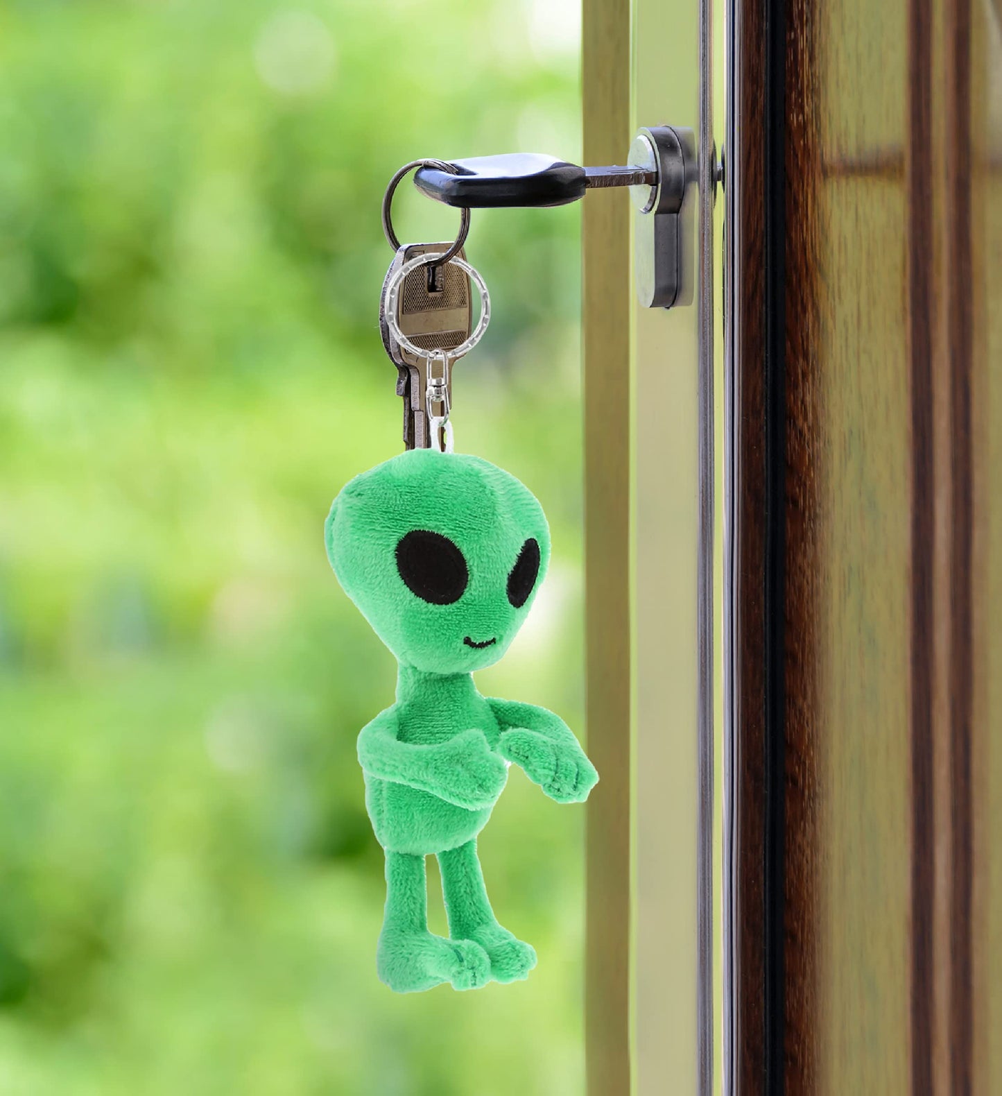DolliBu Green Alien Cute Accessories - Space Alien Charms for Girls & Boys - 5 Inches