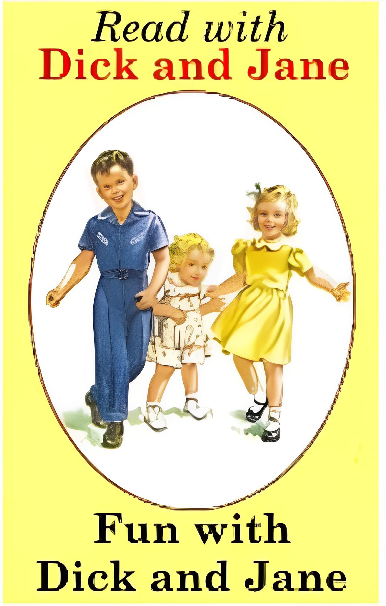 Tiny Details Dollhouse Miniature Book Fun with Dick and Jane - Readable #TIN2011