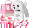 15 Pcs Robot Puppy Dog Toys for Girls Kids Boys, Realistic Robot Puppy Toys with Walk & Bark, Toy Gifts for 3 4 5 6 Year Old, Ideas 3 4 5 6 Year Old